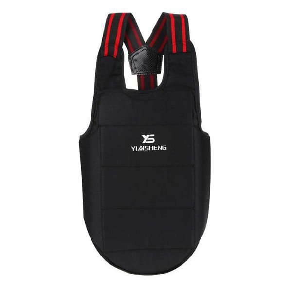

child taekwondo karate chest guard vest boxing breast protector sp, Black;gray