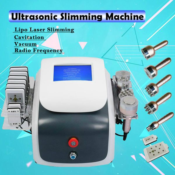 

6 in 1 ultrasonic cavitation facial wrinkles lose weight slimming cellulite machine lipolaser lipo laser slimming machine