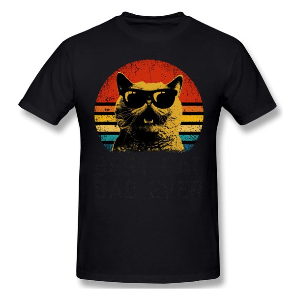 

t shirts men cat animal father t-shirt 100% cotton the cat father pure cotton tees