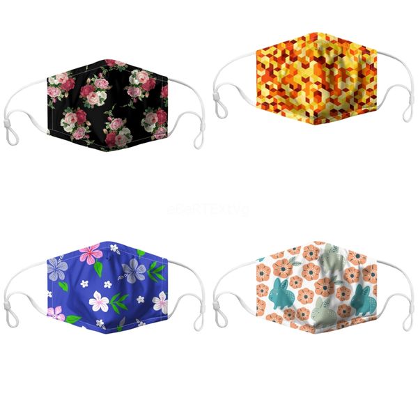 

2020 маска для лица для взрослых моды черной маски для лица против смога маски печатных трехмерный дышащего дыхательные # 670, Black