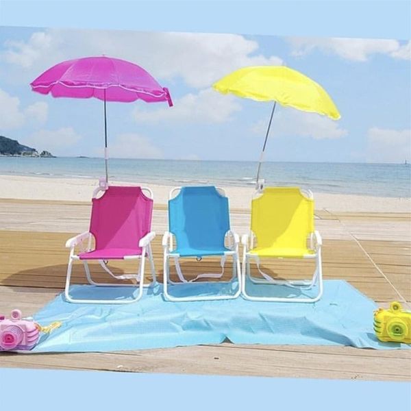 

outdoor sports children folding beach chair thickened picnic chair with umbrella portable beach