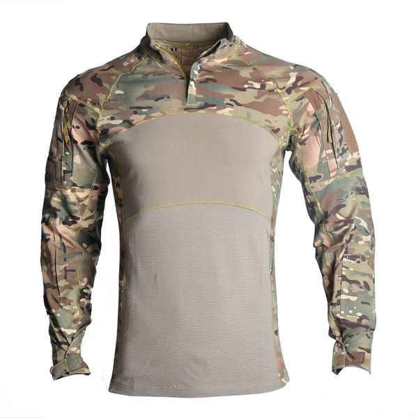 

shirt camouflage army tactical battle combat shirt men women army softair camisa militar special forces costume, Gray;blue