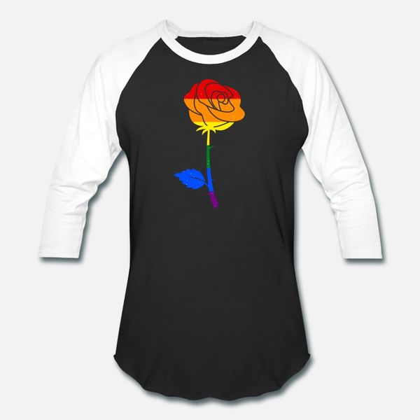 

lgbt rose t shirt men character short sleeve euro size s-3xl letter gift comical summer unique shirt