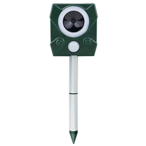 

loud alarm pir detection pest repeller farm solar powered led flashing mouse