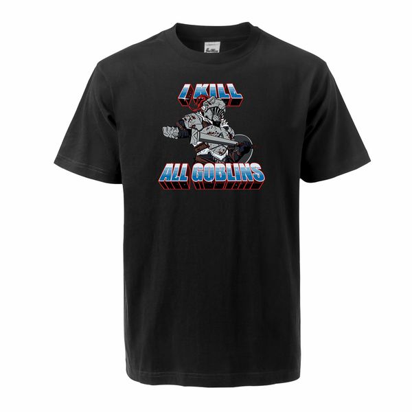 

goblin slayer мужская летняя harajuku tshirt 100% хлопок roundneck япония аниме с короткими рукавами футболки перебить всех гоблинов streetw