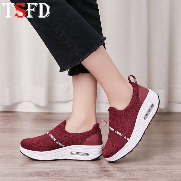 

slip-on sport shoes for women running shoes light flats women's sneakers platform woman air cushion summer sports shoe e5