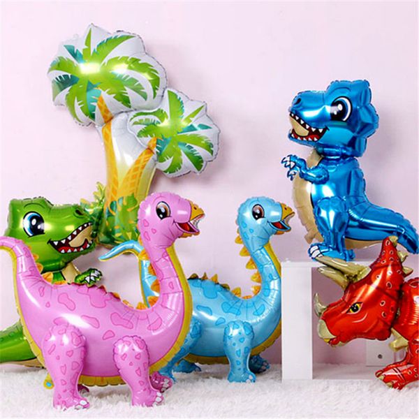 

1pcs dinosaur balloons foil balloon 4d animals dinosaur ballon birthday party decoration baby shower boy kids toy helium globols