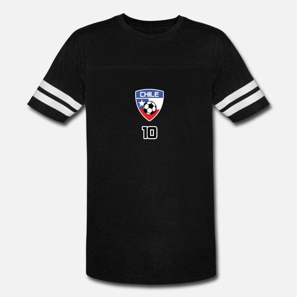 

chile soccer jersey 10 chileno t shirt men designing short sleeve plus size 3xl cool fitness new style summer style pattern shirt
