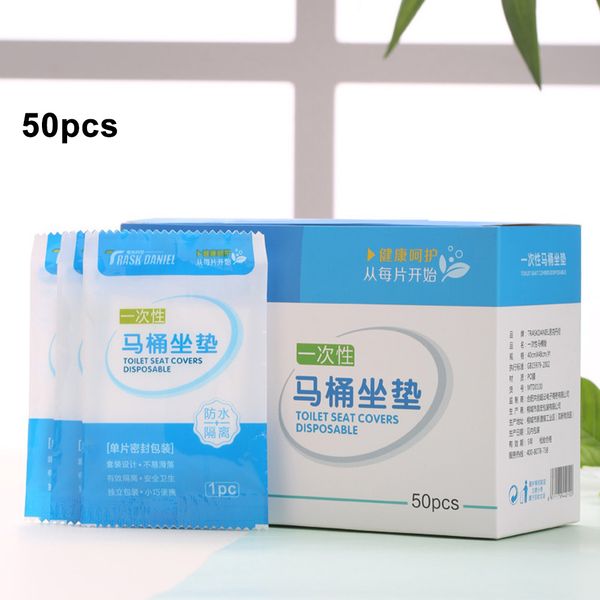 

50pcs toilet seat paper disposable cover hygienic health bathroom accessory