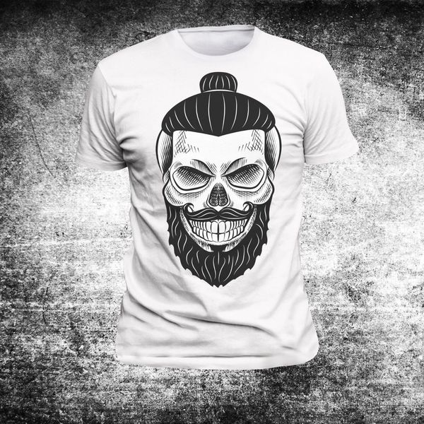 

2019 new summer прохладный tee shirt футболка череп totenkopf motiv stress партии тансен хлопок футболку