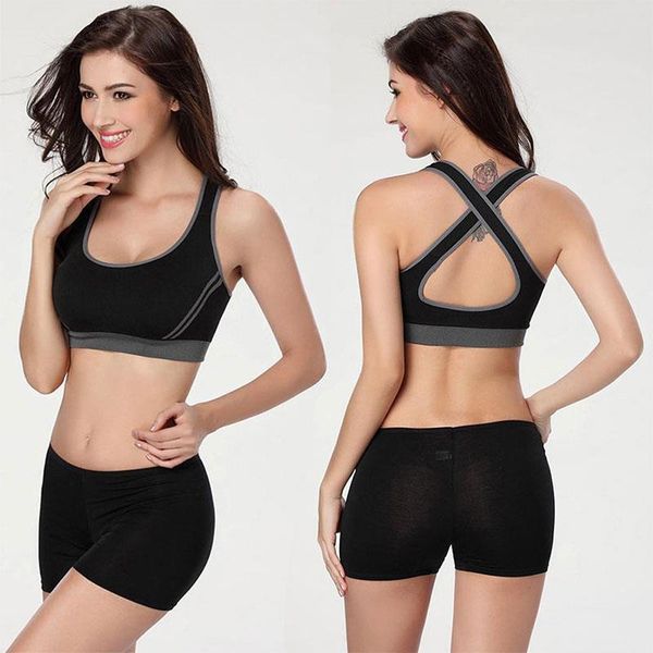 

seamless sport bra women padded vest women bandage charming underwear slim-type fitness soft fashion exercise running sportwear, White;black