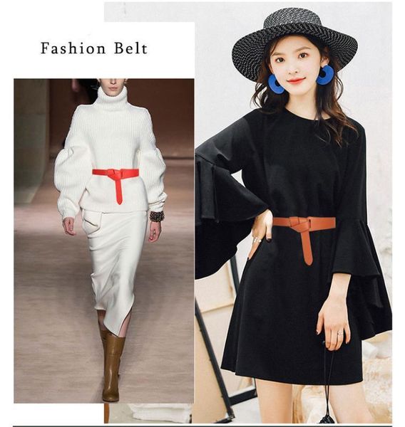 

fashion corset belts for women black brown ladies belts for dresses coats female tie obi thin bow waistband leisure