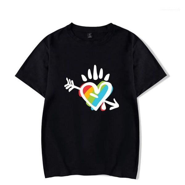 

loose casual tees designer mens women clothing lgbt printed short sleeved tshirt summer fashion round neck, White;black