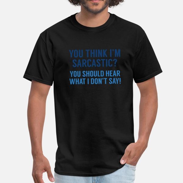 

sarcastic t shirt men create short sleeve s-xxxl basic solid loose new style summer style original shirt