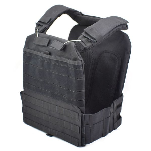 

hunting plate carrier vest combat assault vest airosft paintball equipment outdoor sport tactical body armor molle, Camo;black