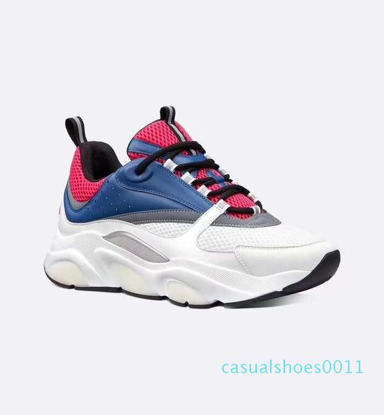 

b22 sneaker телячьей тренеры мужчины с низким лучшие повседневная обувь женщины плоский холст sneaker ретро лоскутная luxury casual sneaker, Black