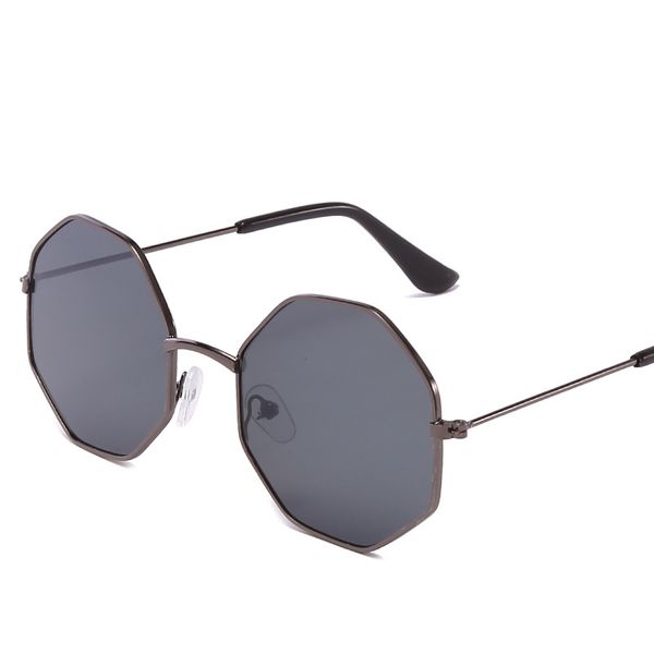 

2020 mercury coating kids sunglasses dual beam children baby boys girls protection sun glasses personas uv400 hexagon hd, White;black