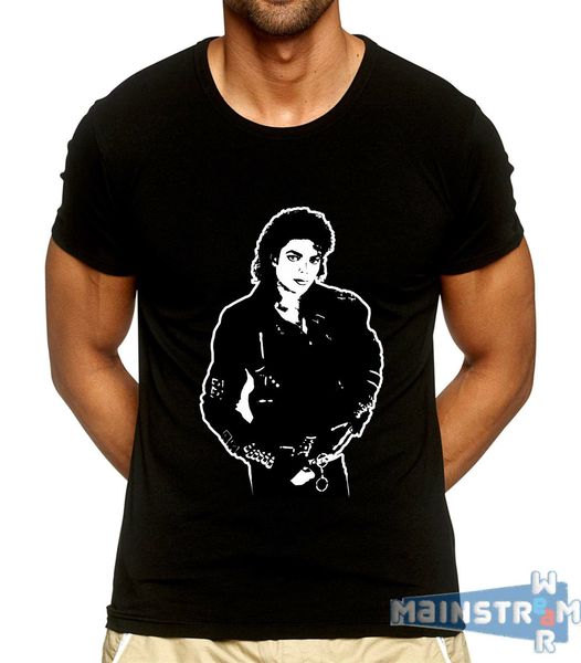

горячий новый 2019 летняя мода t-shirt maglietta майкл джексон плохое tee shirt