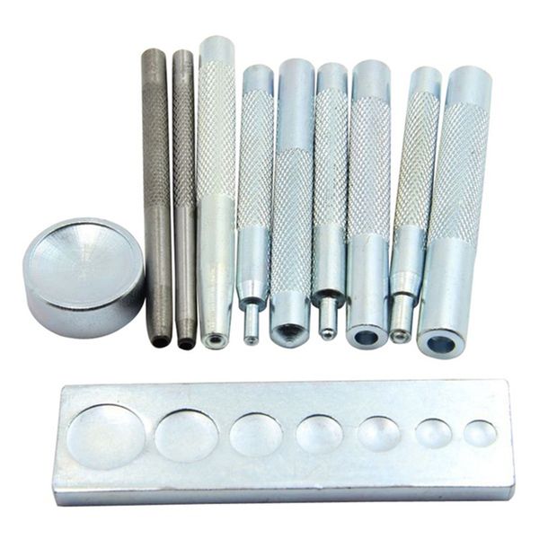 

11pcs press studs diy home handmade snap rivet punch leather craft tool kit