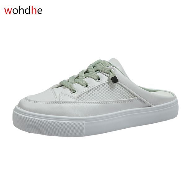 

wohdhe casual women sneakers slippers breathable mesh slides cross-tied summer shoes sports beach slides, Black