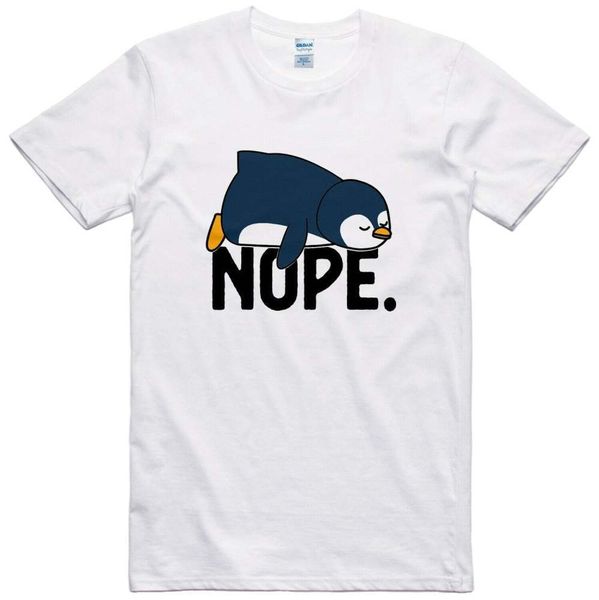 

Camiseta Graciosa Pinguino Diseno Corte normal camiseta de Algodon Men women casual sports t shirts