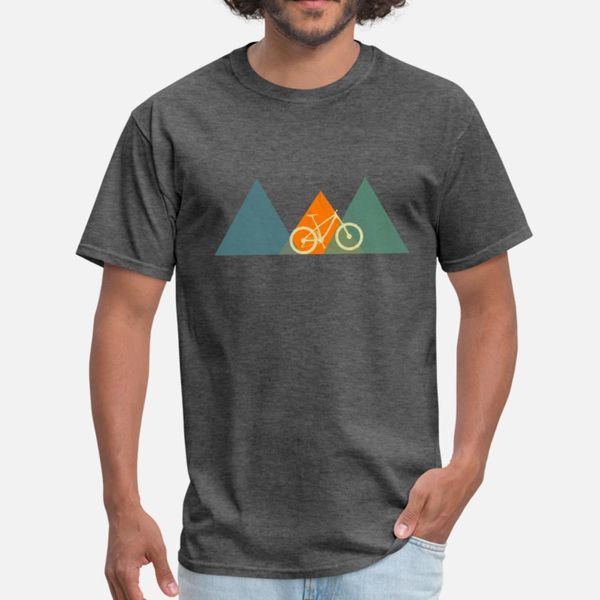 

mountain bike retro gift cyclist t shirt men print short sleeve round neck normal sunlight comical summer style pattern shirt