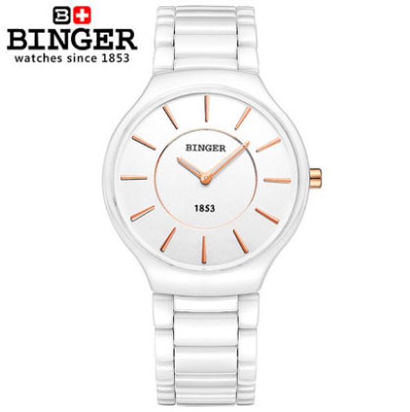 

lovers brand men watches white ceramic slim and stylish women dress wristwatches female form round montre femme, Slivery;brown