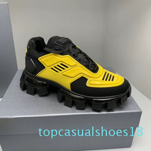 

p cloudbust thunder sneakers men low casual shoes lace up sneakers 19fw capsule series color matching men's platform sneakers t18, Black