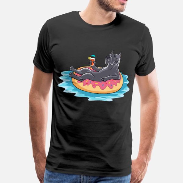 

cane corso donut beach holidays summer travel t shirt men custom 100% cotton round neck trend graphic funny casual summer style trend shirt