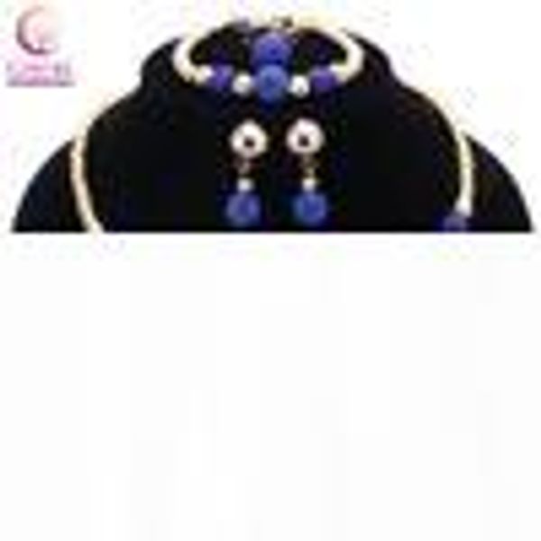 

exquisite dubai crystal necklace with micro pave cz disco ball beaded jewelry set bangle earing ring, Black