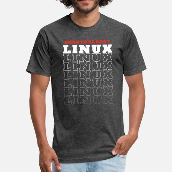 

linux font graphic t shirt men fit tee shirt o neck homme fit fashion spring outfit shirt