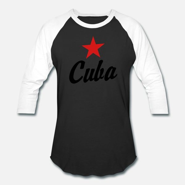 

cuba cuban handwritten red star t shirt men customize 100% cotton euro size s-3xl fit anti-wrinkle basic summer style letters shirt