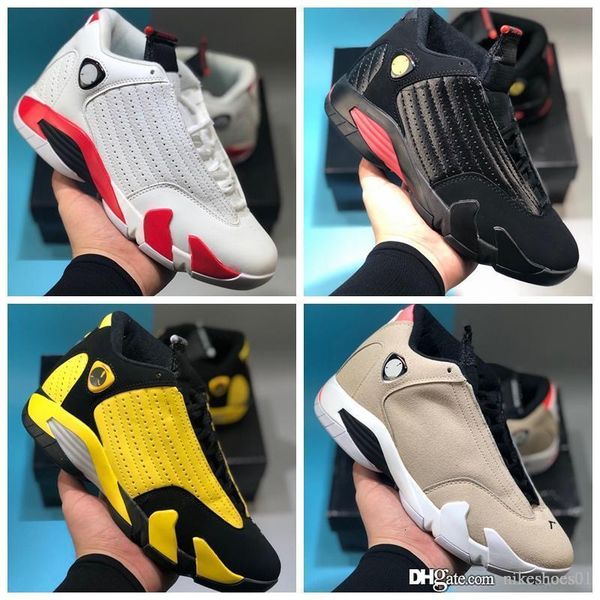 

2019 mens jumpman 14s ivx basketball shoes desert sand candy cane 14 dmp pack gold black toe thunder oxidized aj14 sneakers for sale