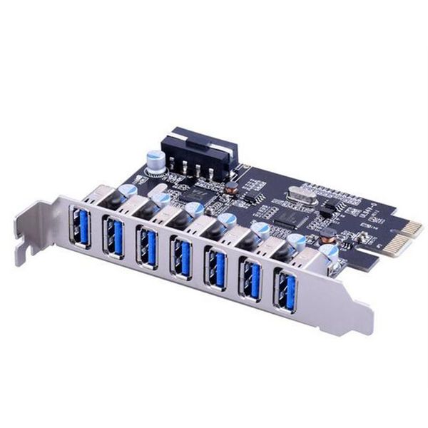 

cgjxsmulti model expander card pci -e to 7 usb3 .0 pci express expansion card super speed mini pci -e usb 3 .0 hub controller adapter
