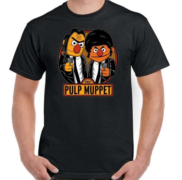 

pulp fiction t shirt mens the muppets parody tee graphics, White;black