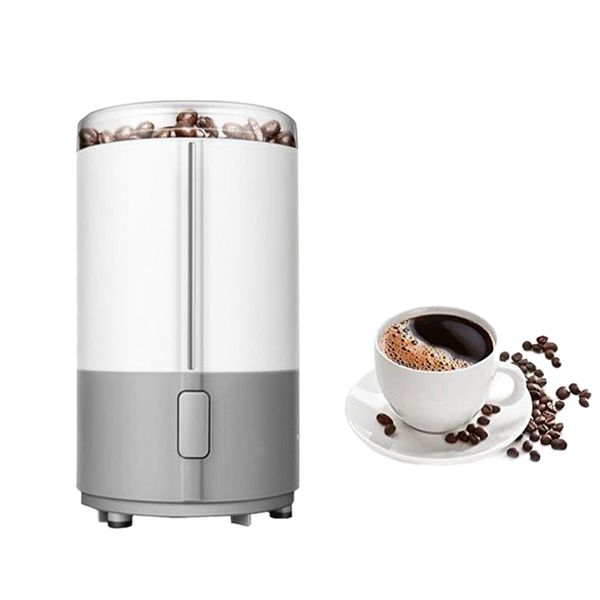 

electric coffee grinder spice maker stainless steel blades coffee beans mill herbs nuts cafe home kitchen tool(eu plug