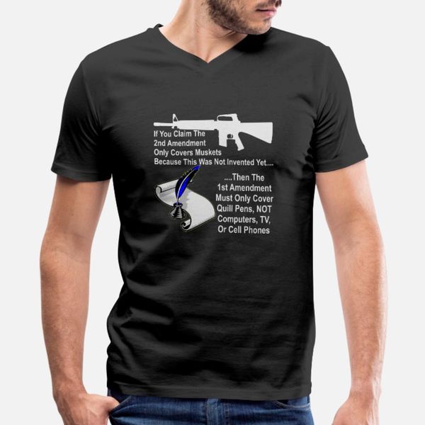 

if the 2nd amendment only covers muskets then the t shirt men custom tee shirt s-xxxl family crazy new style summer style trend shirt