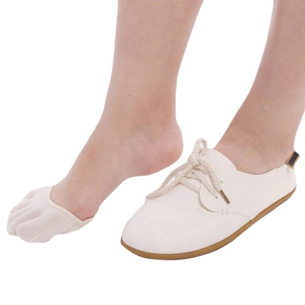 

women yoga socks ballet pilates foot care sock half-palm high heels five-finger socks no slip breathable invisible slippers sock, Black