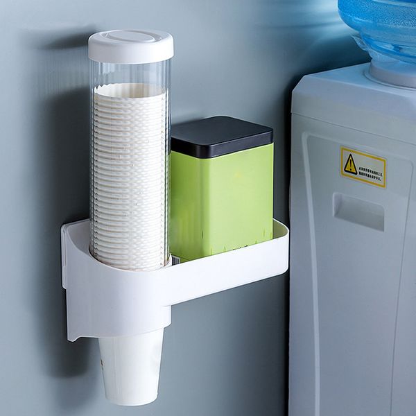 

disposable cup dispenser with cover punch automatic remover pull type abs
