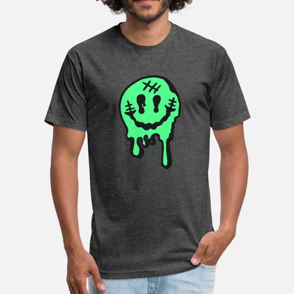 

slime smile t shirt men customized cotton round collar pictures sunlight breathable summer style novelty shirt