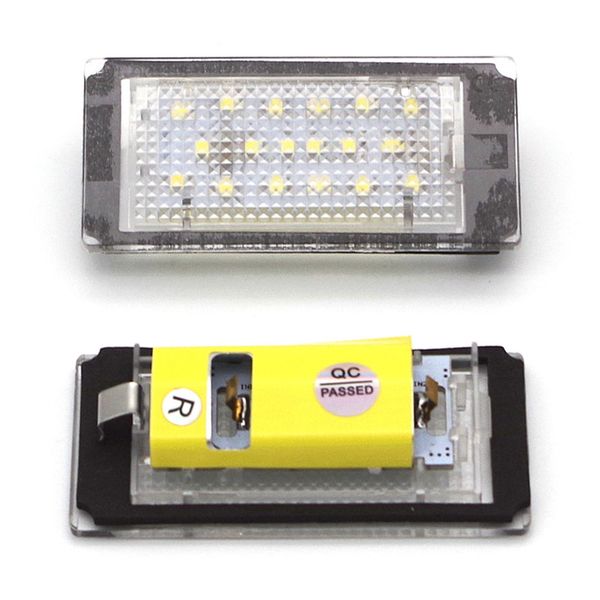 

2pcs 6000k white 18 led license plate lights lamps assembly set for 3 series e46 4d 1998-2003