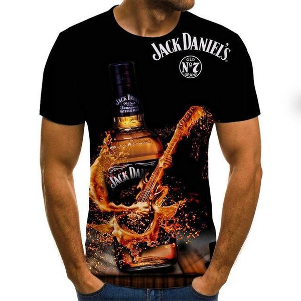 

beer pattern street big size 3d print shirts oversized horror anime men clothing