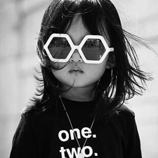 

vintage kids sunglasses child luxury sun glasses baby children uv400 fashion glasses girls boys gafas de sol mujer/hombre, White;black
