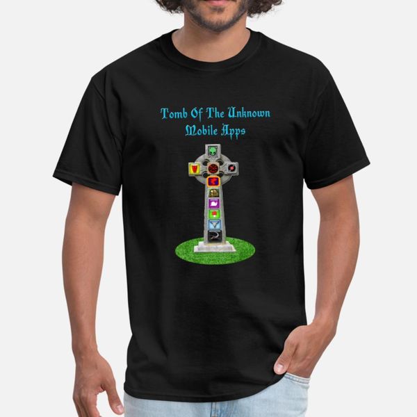 

tomb of the unknown apps t shirt men custom cotton round collar kawaii graphic new fashion spring trend shirt