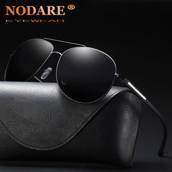 

nodare 2020 classic brand men women aluminum sunglasses hd polarized uv400 mirror male sun glasses women for men 2362, White;black