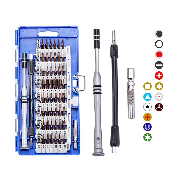 

60 in 1 magnetic screwdriver bit set precision insulated small torx screwdriver set for phone laprepair tool kit