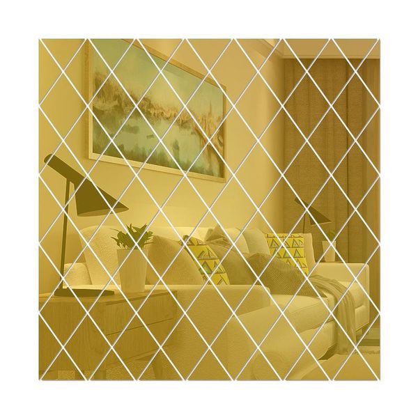 

58-piece beautiful embossed sticker mirror wall diamond sticker acrylic wall diy fashion kitchen decor waterproof mural effect paumv