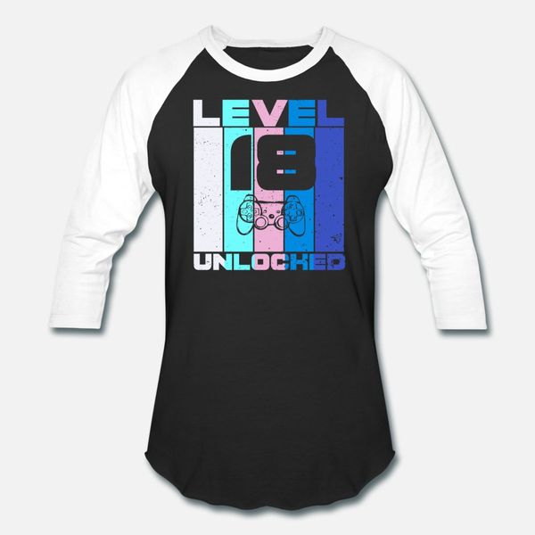 

level 18 unlocked unlocked t shirt men fit cotton o-neck trend fit comical summer style pattern shirt