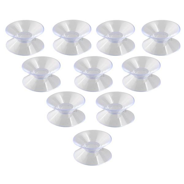 

plastic nuolux pads suction for glass transparent sided 10pcs cups 30mm double sucker bbyxnd lipper