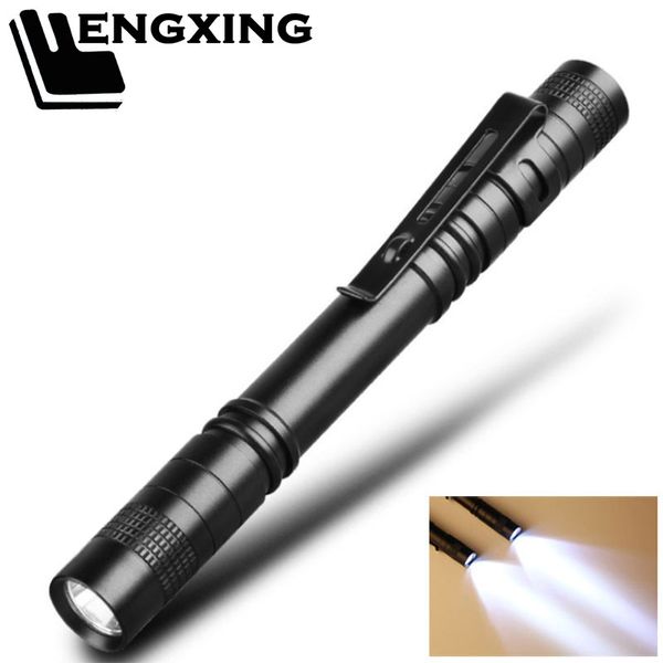 

flashlights torches pen light mini penholder led 1 switch mode for night walking lamp , car maintenance work torch o dentist lighting